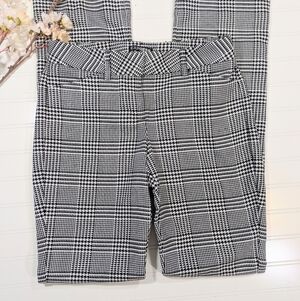 Express B/W Houndstooth Slim Bootcut Editor Pants